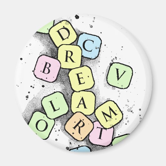 verborgene Buchstaben Magnet (Vorne)