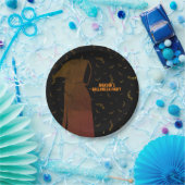 Verborgene, grimmige Sensenmann Halloween-Fledermä Pappteller (Party)