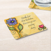 Verborgene Segnungen Rechteckiger Pappuntersetzer (angewinkelt)