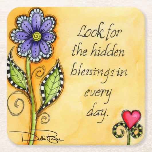 Verborgene Segnungen Rechteckiger Pappuntersetzer (Vorderseite)