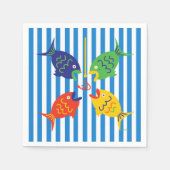 Verborgener Fisch Serviette (Vorderseite)