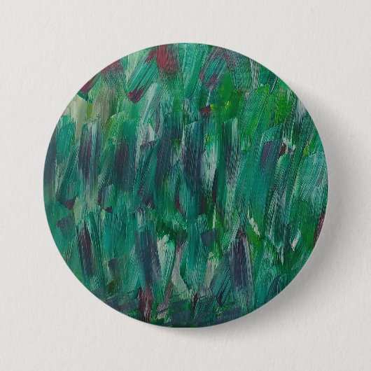 Verborgenes Grün Rot Weiß Bunt Abstrakt Kunst Button (Vorderseite)