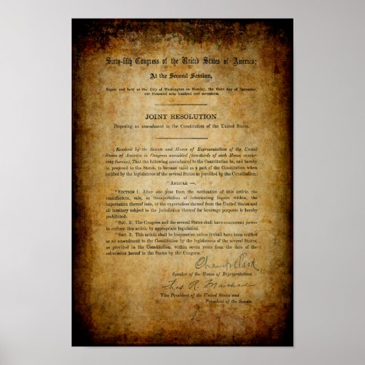 VERBOT 18. ÄNDERUNG POSTER (Vorne)