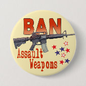 Verbot-Angriffs-Waffen-großer Knopf Button (Vorderseite)