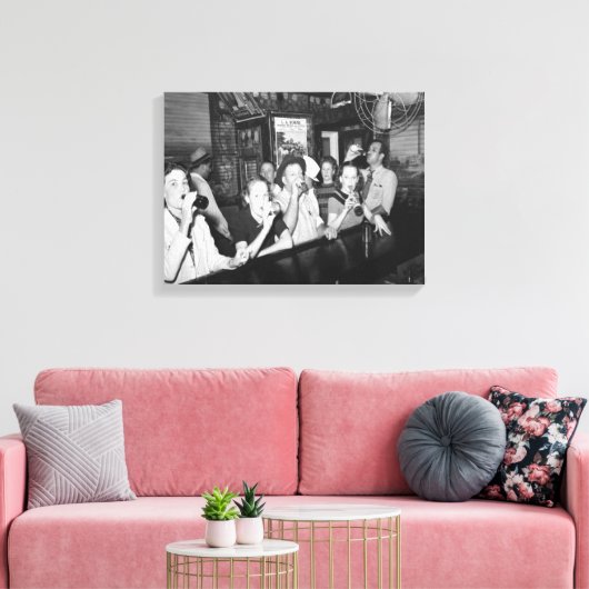 Verbot beendet Party Leinwanddruck (Insitu (Wohnzimmer))