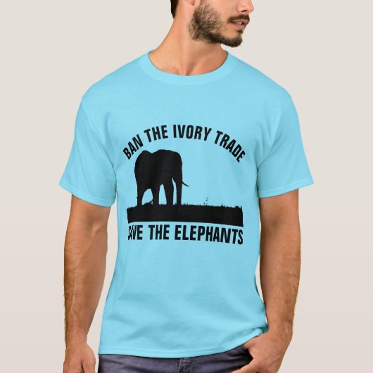 VERBOT DEN VORHANDEL, RETT DER ELEFANTS-T - Shirt (Vorderseite)