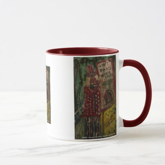 Verbot der Angst Tasse (Rechts)