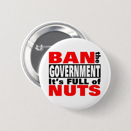 Verbot der Regierung Button (Vorne & Hinten)