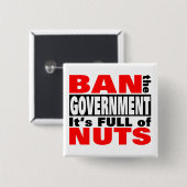 Verbot der Regierung Button (Vorne & Hinten)