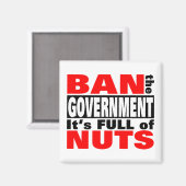 Verbot der Regierung Magnet (Vorderseite/Rückseite)