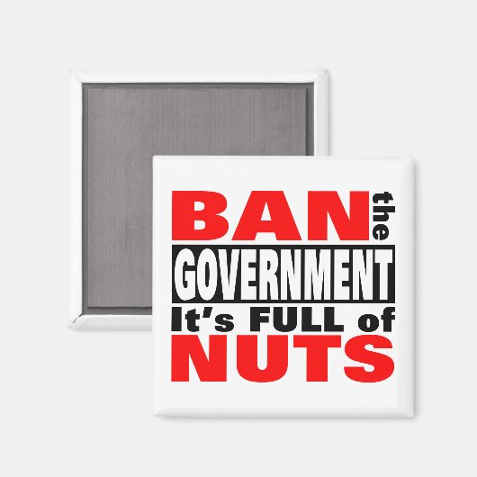 Verbot der Regierung Magnet (Vorderseite/Rückseite)