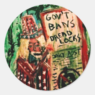 VERBOT DES DREAD RUNDER AUFKLEBER