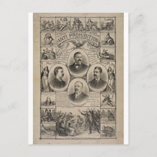 Verbot durch Kurz & Allison (1888) Postkarte (Vorderseite)