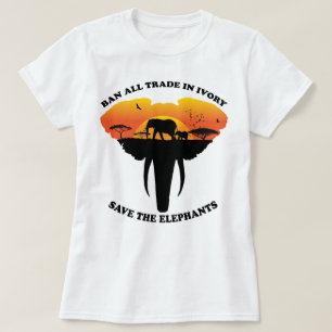 Verbot-Elfenbein T-Shirt