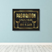 VERBOT ENDET HIER Leinwand-Unterschrift Leinwanddruck (Insitu (Holzboden))