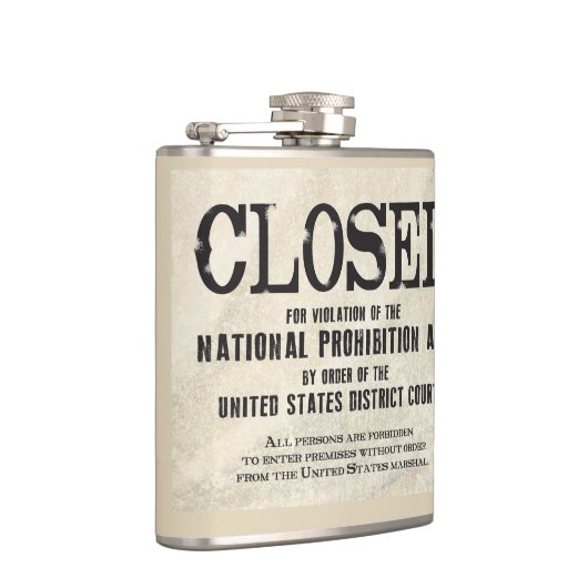 Verbot-Flasche Flachmann (Rechts)