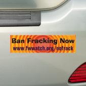 Verbot Fracking jetzt Autoaufkleber (Auf Auto)