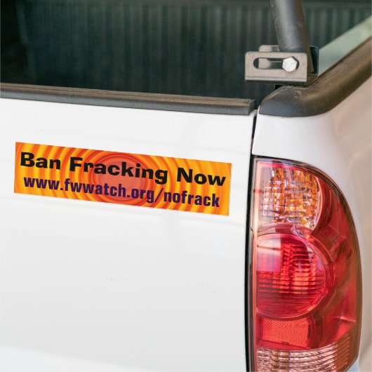 Verbot Fracking jetzt Autoaufkleber (Auf Lkw)
