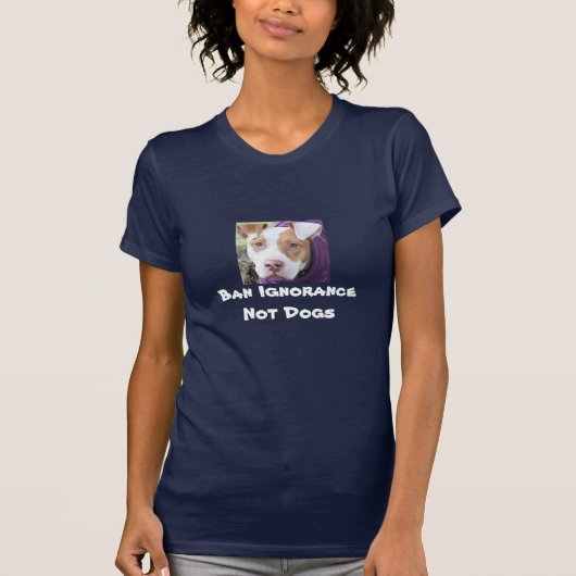 Verbot-Ignoranz-nicht Hunde T-Shirt (Vorderseite)