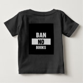 Verbot ohne Bücher Baby T-shirt (Rückseite)