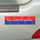 Verbot-politische Partys Autoaufkleber (Auf Auto)