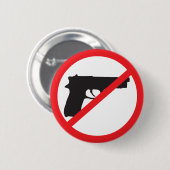 Verbot schießt Anti-Gewehr Pazifisten Button (Vorne & Hinten)