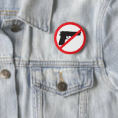 Verbot schießt Anti-Gewehr Pazifisten Button (Beispiel)