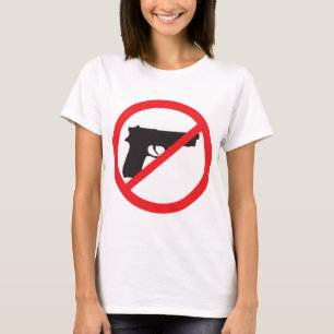 Verbot schießt Anti-Gewehr Pazifisten T-Shirt