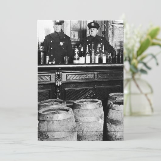 Verbot - Schnellster Polizeibeamter - M Einladung (Stehend Vorderseite)