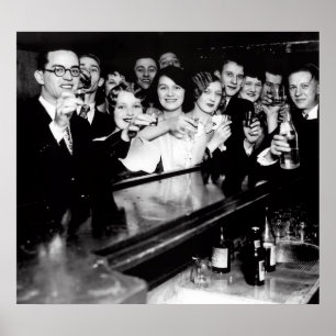 VERBOT SPEAKEASY TOAST c. 1929 Poster