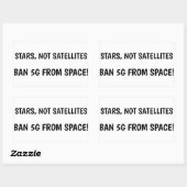 Verbot von 5G aus dem Aufkleber (Blatt)