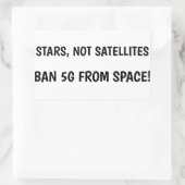 Verbot von 5G aus dem Aufkleber (Tasche)