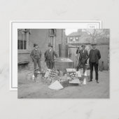 Verbot von Agenten mit Moonshine Still, 1922 Postkarte (Vorne/Hinten)
