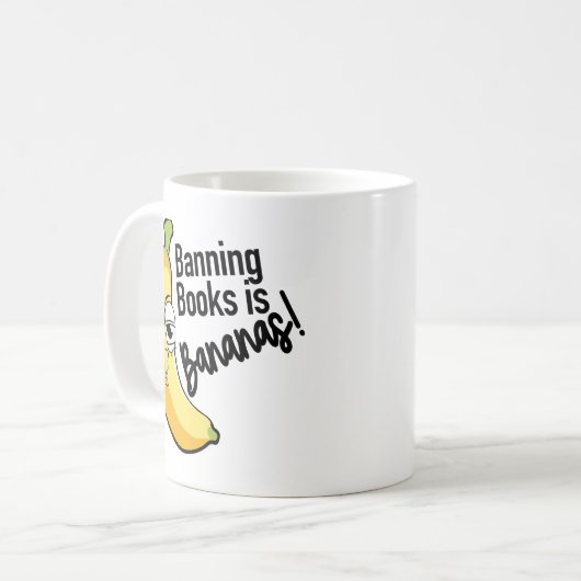 Verbot von Bananen Kaffeetasse (Vorderseite Links)