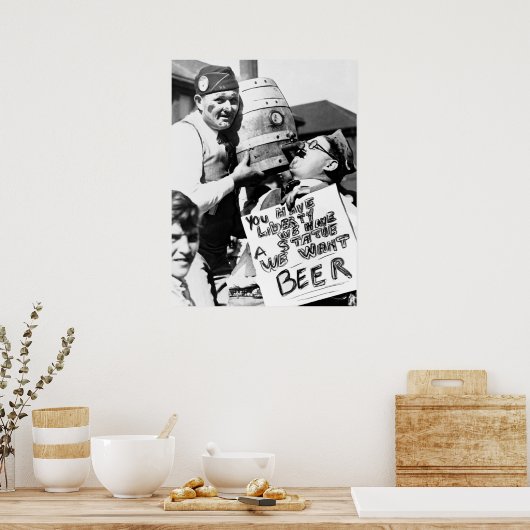 VERBOT - WOLLEND VETERANER POSTER (Küche)