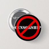 Verbot-Zensur Button (Vorne & Hinten)