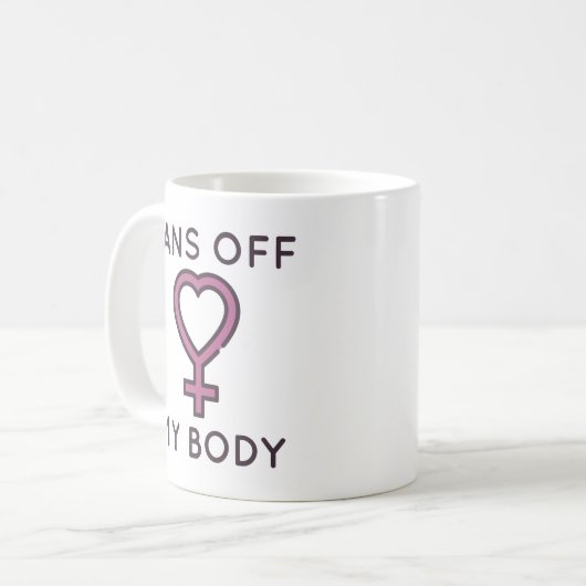 Verbote meines Körpers Kaffeetasse (Vorderseite Links)