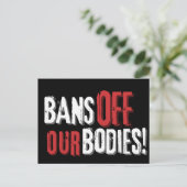 Verbote unserer Organe pro Wahl Postkarte (Stehend Vorderseite)