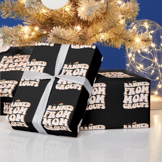 Verboten aus Mama Gruppen lustige Muttertagsgroovy Geschenkpapier (Feiertage)
