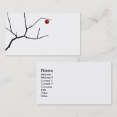 Verboten durch Leslie-Paprikaschoten Visitenkarte (Vorne/Hinten)