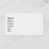 Verboten durch Leslie-Paprikaschoten Visitenkarte (Rückseite)