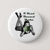 Verbotene Buch-Knopf Button (Vorderseite)