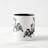 Verbotene Buch-Tasse Zweifarbige Tasse (Mittel)