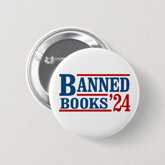 Verbotene Bücher 2024 Button (Vorne & Hinten)