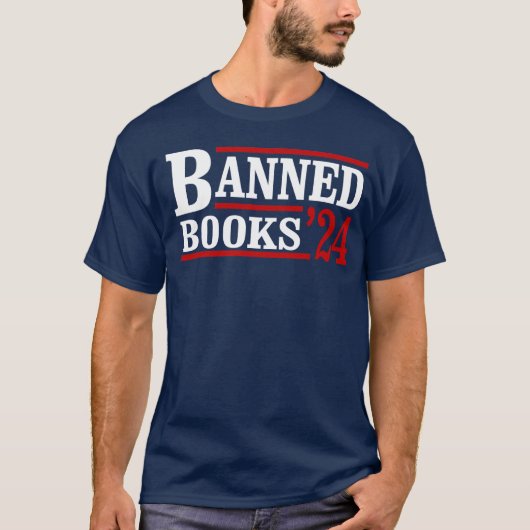 Verbotene Bücher 2024 T-Shirt (Vorderseite)