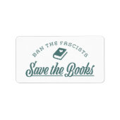 Verbotene Bücher Adressaufkleber (Vorne)