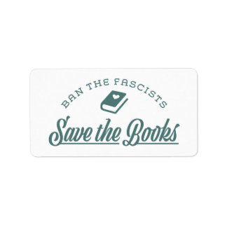 Verbotene Bücher Adressaufkleber