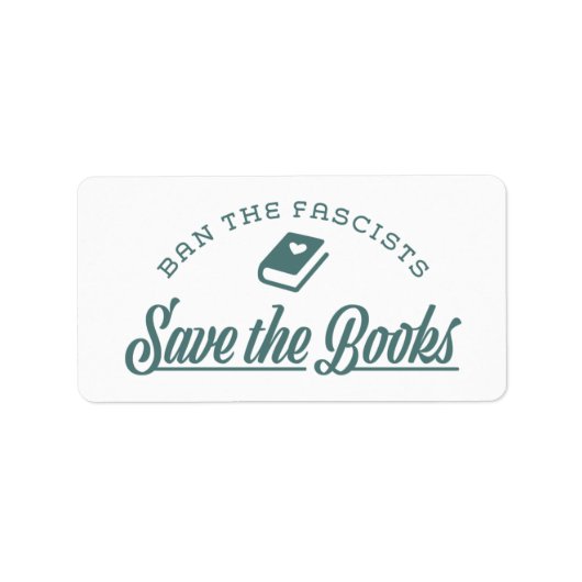 Verbotene Bücher Adressaufkleber (Vorne)