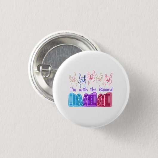 Verbotene Bücher Button (Vorne & Hinten)