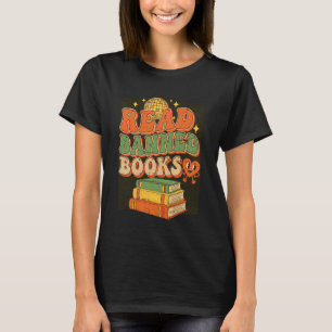 Verbotene Bücher lesen Buchwürmer Liebt Lesen Retr T-Shirt